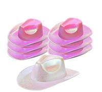 WXBCDS 4-12PACK Chapeau de Cowgirl à Paillettes Scintillantes | Cowboy for la douche de mariage nuptiale