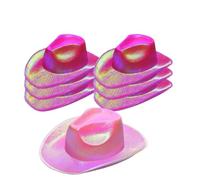 WXBCDS 4-12PACK Chapeau de Cowgirl à Paillettes Scintillantes | Cowboy for la douche de mariage nuptiale