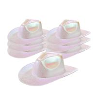 WXBCDS 4-12PACK Chapeau de Cowgirl à Paillettes Scintillantes | Cowboy for la douche de mariage nuptiale