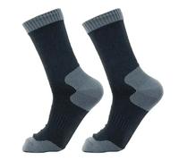 WXBCDS Chaussette Etanche 1 paire de chaussettes imperméables, élastiques et respirantes, mi-tubes, protection des pieds, coupe-vent, randonnée, équitation, ski(Black Gray,L)