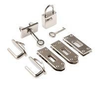 WXBCDS Kit De Fabrication De Sac Fermoir en métal for Femmes, Bouton de Verrouillage, Sac à Main, Sac à bandoulière, Accessoires de Bricolage, 7 pièces/Ensemble(Silver)
