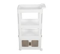 WXCHISU Chariot de Rangement Roulant, Organisateur Mobile Multifonctionnel avec roulettes, pour Cuisine, Salon, Salle de Bain, étagère Robuste, Conception Peu encombrante, (823)