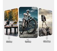 WXCHISU Cycle Neck Gaiter Masque Facial Respirant Mesh Holes Sun UV Protection Mouth Cover (Camouflage Noir)