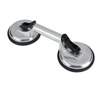 WXCHISU Heavy Duty Suction Cup Lifting Tool, For Glass, Mirror, Metal Sheet Handling, Double Suction Cups With 105kg Load Capacity, Durable Aluminium Alloy Body