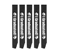 WXCHISU Lot de 5 ceintures de remise de diplôme en tissu satiné de qualité supérieure pour amis et famille, décoration souvenir, accessoires photo, pour différents styles (Noire)