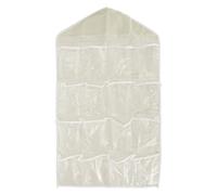 WXCHISU Organiseur Mural à Suspendre avec 16 Poches, pour Le Rangement, Tissu Polyester imperméable, Organiseur de Placard Polyvalent à Suspendre pour la Maison, la Chambre, la (Beige)