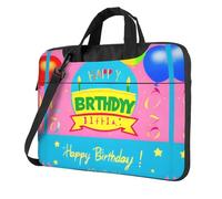 WXCJWD Ballon d'anniversaire pour ordinateur portable et tablette, design élégant, tissu durable et hydrofuge, décontracté, Noir , 14 inch