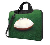 WXCJWD Ballon de rugby blanc pour ordinateur portable et tablette, design élégant, tissu durable et hydrofuge, décontracté, Noir , 13 inch