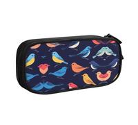 WXCJWD Bird's Stance Trousse à crayons pour grand sac à crayons simple multifonction pour bureau