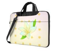 WXCJWD Blooming Daffodils Ordinateur portable et tablette, design élégant, tissu durable et hydrofuge, affaires décontractées, Noir , 15.6 inch