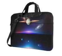WXCJWD Cosmic Saturn Ordinateur portable et tablette, design élégant, tissu durable et hydrofuge, décontracté, Noir , 13 inch