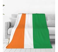 WXCJWD Drapeau de la Côte d'Ivoire 203,2 x 152,4 cm Couverture en micro polaire ultra douce en microfibre pour toutes les saisons Couverture chaude pour literie, canapé et voyage