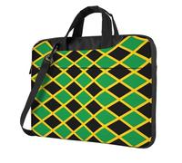WXCJWD Drapeau de la Jamaïque pour ordinateur portable et tablette, design élégant, tissu durable et hydrofuge, décontracté, Noir , 13 inch