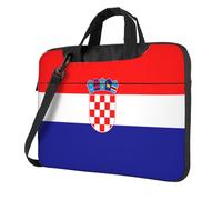 WXCJWD Drapeau de la République de Croatie pour ordinateur portable et tablette, design élégant, tissu durable et hydrofuge, décontracté, Noir , 14 inch