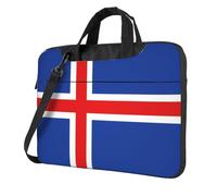 WXCJWD Drapeau de l'Islande pour ordinateur portable et tablette, design élégant, tissu durable et hydrofuge, décontracté, Noir , 15.6 inch
