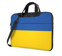 WXCJWD Drapeau de l'Ukraine pour ordinateur portable et tablette, design élégant, tissu durable et hydrofuge, décontracté, Noir , 14 inch