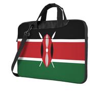 WXCJWD Drapeau du Kenya pour ordinateur portable et tablette, design élégant, tissu durable et hydrofuge, décontracté, Noir , 15.6 inch