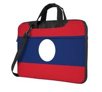 WXCJWD Drapeau du Laos pour ordinateur portable et tablette, design élégant, tissu durable et hydrofuge, décontracté, Noir , 15.6 inch
