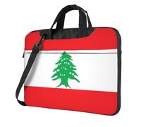 WXCJWD Drapeau du Liban pour ordinateur portable et tablette, design élégant, tissu durable et hydrofuge, décontracté, Noir , 13 inch