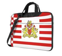 WXCJWD Drapeau du Sénat de Brême pour ordinateur portable et tablette, design élégant, tissu durable et hydrofuge, affaires décontractées, Noir , 14 inch