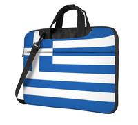 WXCJWD Drapeau grec pour ordinateur portable et tablette, design élégant, tissu durable et hydrofuge, décontracté, Noir , 15.6 inch