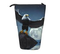 WXCJWD Eagle Under The Stars Trousse de rangement télescopique rétractable pour crayons de maquillage et papeterie Convient pour les environnements de bureau