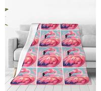 WXCJWD Flamingo Head Couverture en microfibre ultra douce en microfibre chaude pour toutes les saisons 101,6 x 76,2 cm