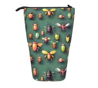 WXCJWD Insect Atlas Crayon télescopique rétractable Trousse de maquillage portable et boîte de rangement pour papeterie Convient pour les environnements de bureau