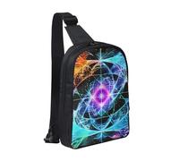 WXCJWD Joli petit ange sac à bandoulière pour homme et femme - Sac à bandoulière tendance - Sac de poitrine décontracté avec bandoulière convertible., Espace en huit dimensions, Taille unique