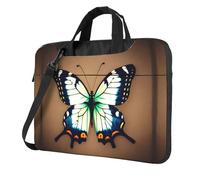 WXCJWD Joli petit papillon pour ordinateur portable et tablette, design élégant, tissu durable et hydrofuge, décontracté, Noir , 15.6 inch