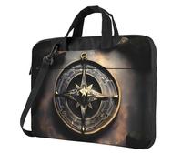 WXCJWD Magical Design Boussole de runes nordiques pour ordinateur portable et tablette, design élégant, tissu durable et hydrofuge, décontracté, Noir , 14 inch