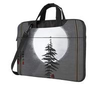 WXCJWD Moon Pine Tree Ordinateur portable et tablette, design élégant, tissu durable et hydrofuge, décontracté, Noir , 15.6 inch