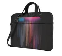WXCJWD Ordinateur portable et tablette arc-en-ciel coloré, design élégant, tissu durable et hydrofuge, décontracté, Noir , 13 inch