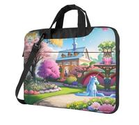 WXCJWD Ordinateur portable et tablette de conte de fées licorne, design élégant, tissu durable et hydrofuge, décontracté, Noir , 15.6 inch