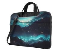 WXCJWD Ordinateur portable et tablette étoiles de science-fiction, design élégant, tissu durable et hydrofuge, affaires décontractées, Noir , 15.6 inch