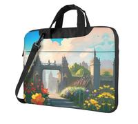 WXCJWD Ordinateur portable et tablette Outside the Castle Gate, design élégant, tissu durable et hydrofuge, décontracté, Noir , 13 inch