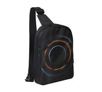 WXCJWD Sac à bandoulière Waterfall View pour homme et femme - Sac à bandoulière tendance - Sac de poitrine décontracté avec bandoulière convertible., Mystérieux trous noirs cosmiques, Taille unique