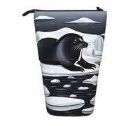 WXCJWD Seals on Ice Crayon télescopique rétractable Trousse de maquillage portable et boîte de rangement pour papeterie Convient pour les environnements de bureau