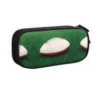 WXCJWD Trousse à crayons blanche avec ballon de rugby pour grand sac à crayons simple multifonctionnel pour bureau