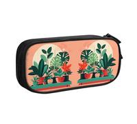 WXCJWD Trousse à crayons d'intérieur en pot avec plantes vertes pour grand sac à crayons simple multifonctionnel pour bureau