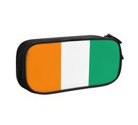 WXCJWD Trousse à crayons drapeau de la Côte d'Ivoire Grande trousse simple multifonction pour bureau