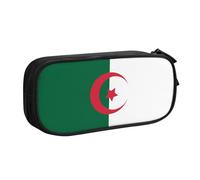 WXCJWD Trousse à crayons drapeau de l'Algérie pour grand sac à crayons simple multifonctionnel pour bureau