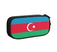 WXCJWD Trousse à crayons drapeau de l'Azerbaïdjan pour grand sac à crayons simple multifonctionnel pour bureau