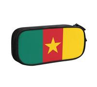 WXCJWD Trousse à crayons drapeau du Cameroun pour grand sac à crayons simple multifonctionnel pour bureau