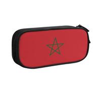 WXCJWD Trousse à crayons drapeau du Maroc pour grand sac à crayons simple multifonctionnel pour bureau