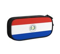 WXCJWD Trousse à crayons drapeau du Paraguay pour grand sac à crayons simple multifonctionnel pour bureau