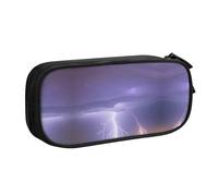 WXCJWD Trousse à crayons Lightning Storm pour grand sac à crayons simple multifonctionnel pour bureau
