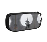 WXCJWD Trousse à crayons Moon Pine Tree pour grand sac à crayons simple multifonctionnel pour bureau