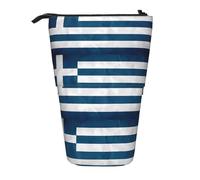 WXCJWD Trousse de rangement télescopique rétractable avec drapeau grec pour crayons et articles de papeterie, convient pour les environnements de bureau