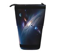 WXCJWD Un univers fascinant pour crayons télescopiques, rétractables, trousse de maquillage portable et boîte de rangement pour articles de papeterie, convient pour les environnements de bureau